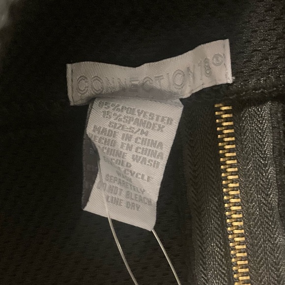 NEW S/M Connection 18 Skirt Sexy Fits Size 2-8 Spandex Zipper bodycon black mini - Picture 4 of 5